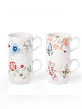 Lenox Butterfly Garden Stackable Mugs